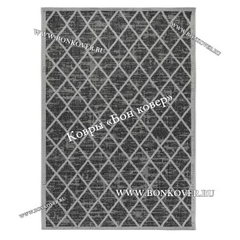 Безворсовый ковер дизайн 144 черный