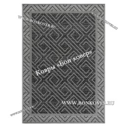 Безворсовый ковер дизайн 145 черный