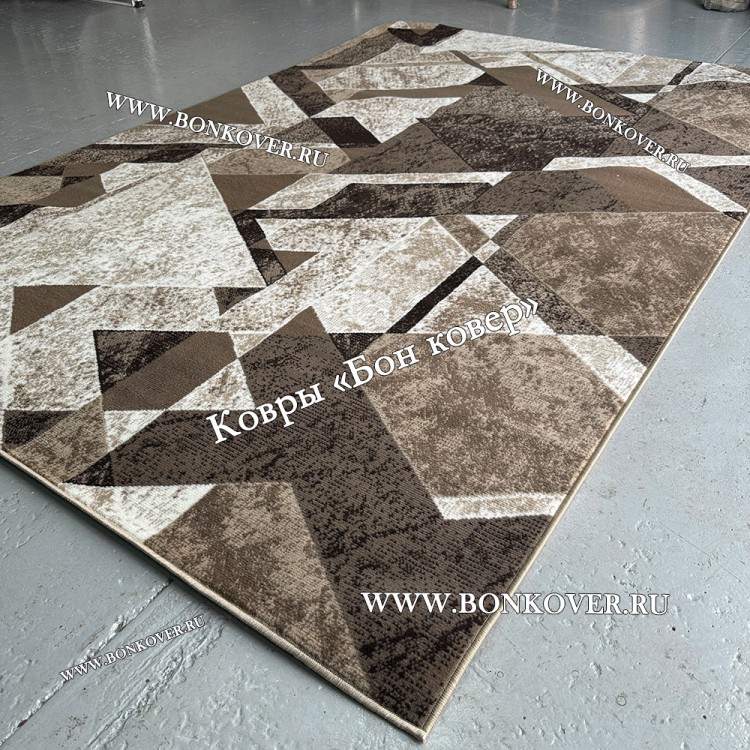 Ковер Лайт Карпет Рисунок 30350 Бежево-Коричневый