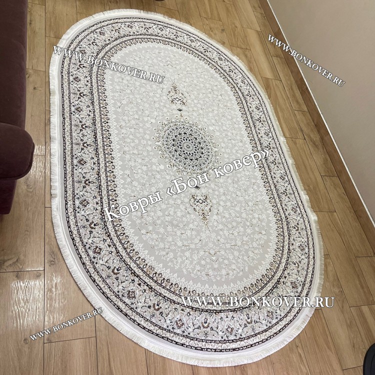 Персидский Ковер Для Гостиной Дизайн 29688 New NN Овал