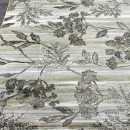 Бельгийский ковер из артшелка дизайн 91 Серый