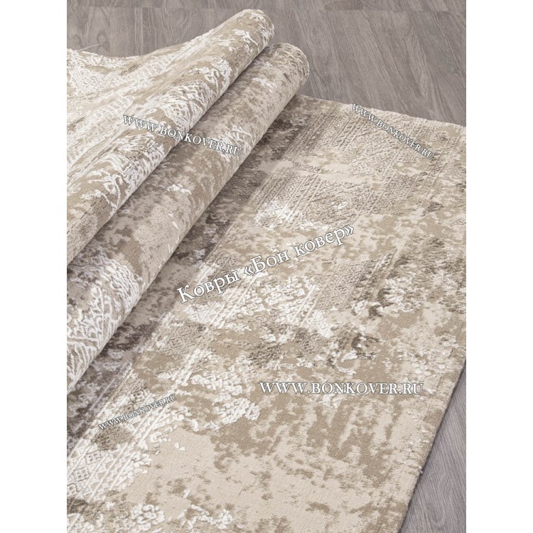 Абстрактный ковер дизайн 78 коричневый