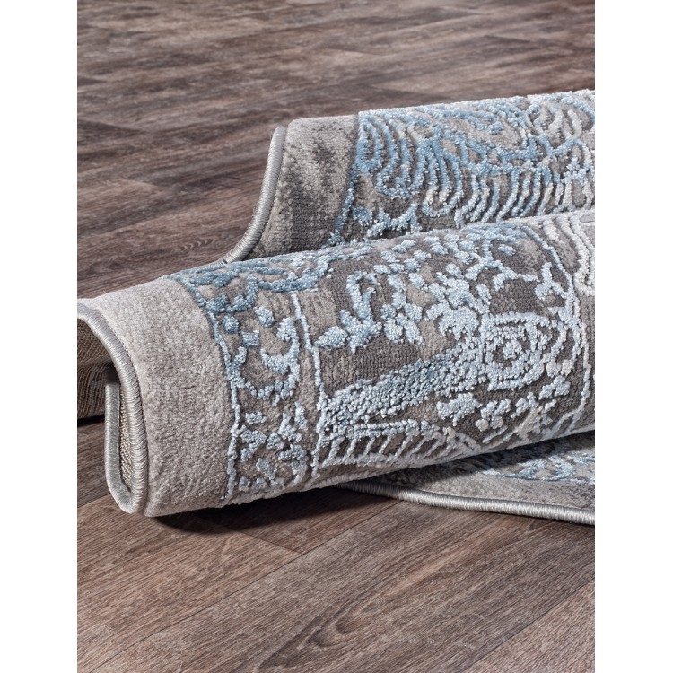 Ковер Armina 03878A BLUE / BLUE Круг